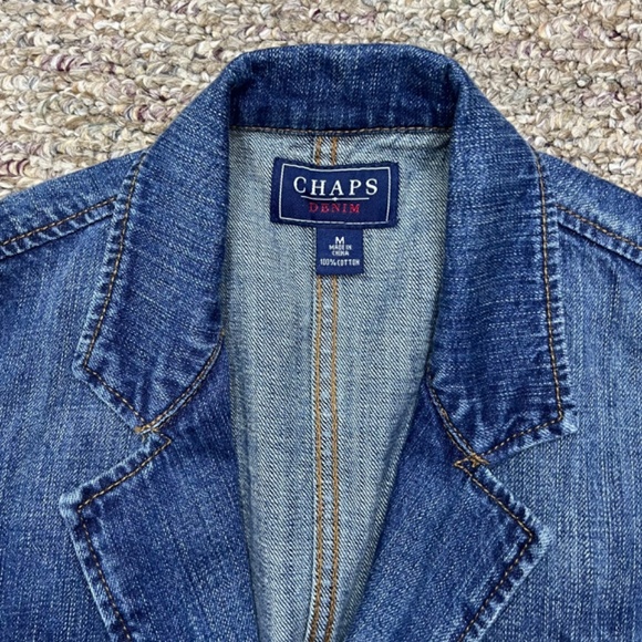 Chaps Adjustable Denim Vest - Picture 5 of 6